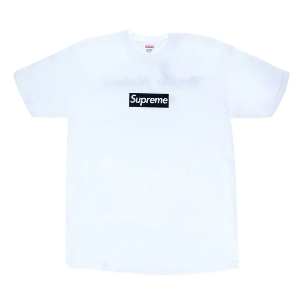 Supreme Paris Box Logo Tee - White Supreme