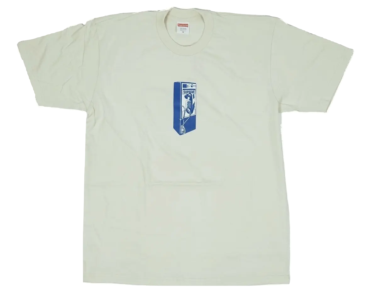 Supreme Payphone Tee - Natural Supreme
