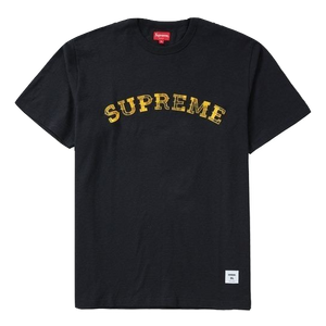 Supreme Plaid Applique S/S Top - Black