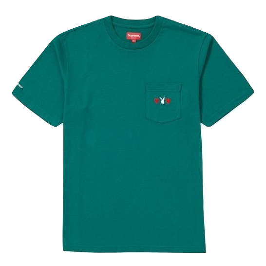 Supreme Playboy Pocket Tee - Green - Used