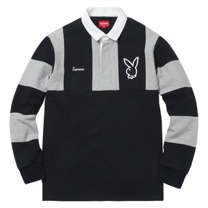 Supreme Playboy Rugby Shirt - Black - Used