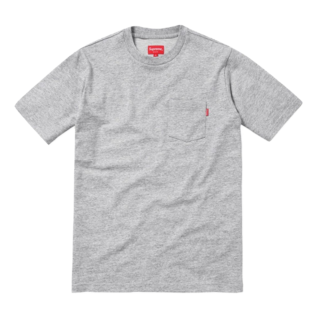 Supreme Pocket Tee SS18 - Heather Gray - Used