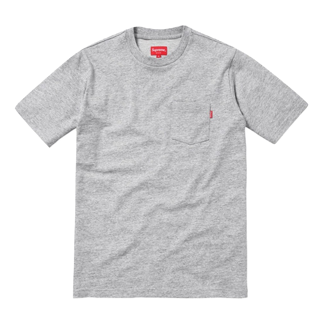 Supreme Pocket Tee SS18 - Heather Gray - Used