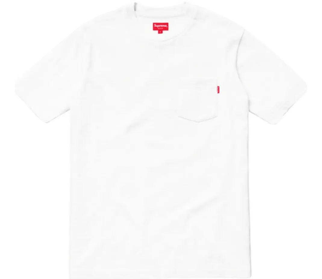 Supreme Pocket Tee SS18 - White Supreme