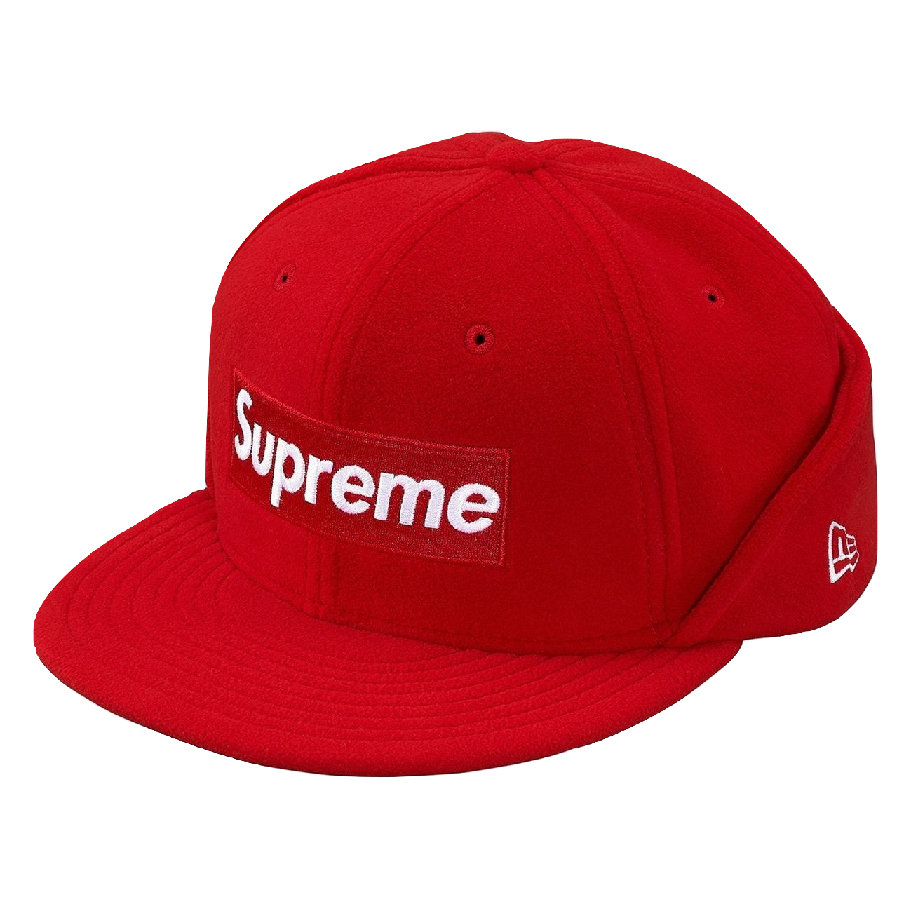Supreme Polartec Earflap New Era Cap - Red - Used