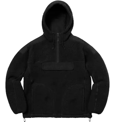 Supreme/Polartec Hooded Half Zip Sweatshirt - Used Supreme
