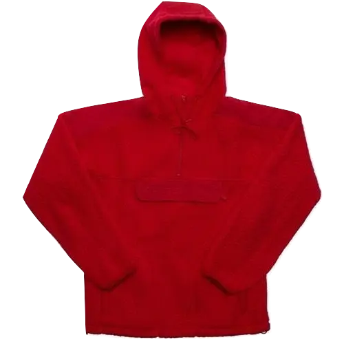 Supreme Polartec Hooded Half Zip Pullover - Red - Used Supreme