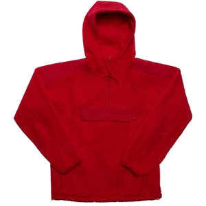 Supreme Polartec Hooded Half Zip Pullover - Red - Used