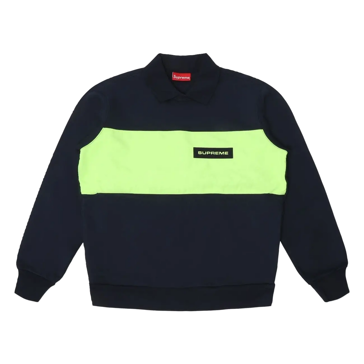 Supreme Polo Crewneck - Navy Supreme