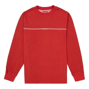 Supreme Printed Stripe L/S Top - Red