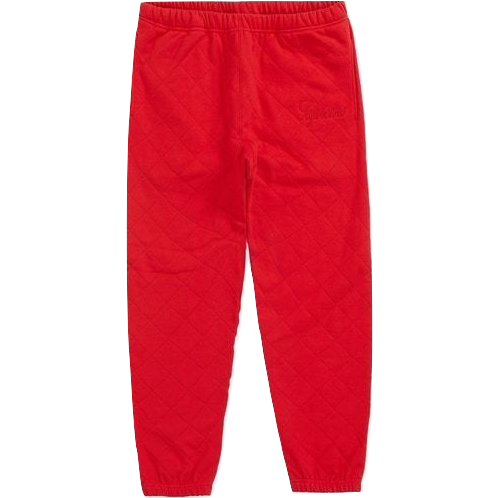 Supreme Quilted Sweatpant - Red