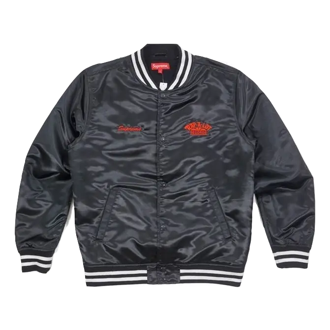 Supreme Rap-A-Lot Records Satin Club Jacket - Black Supreme