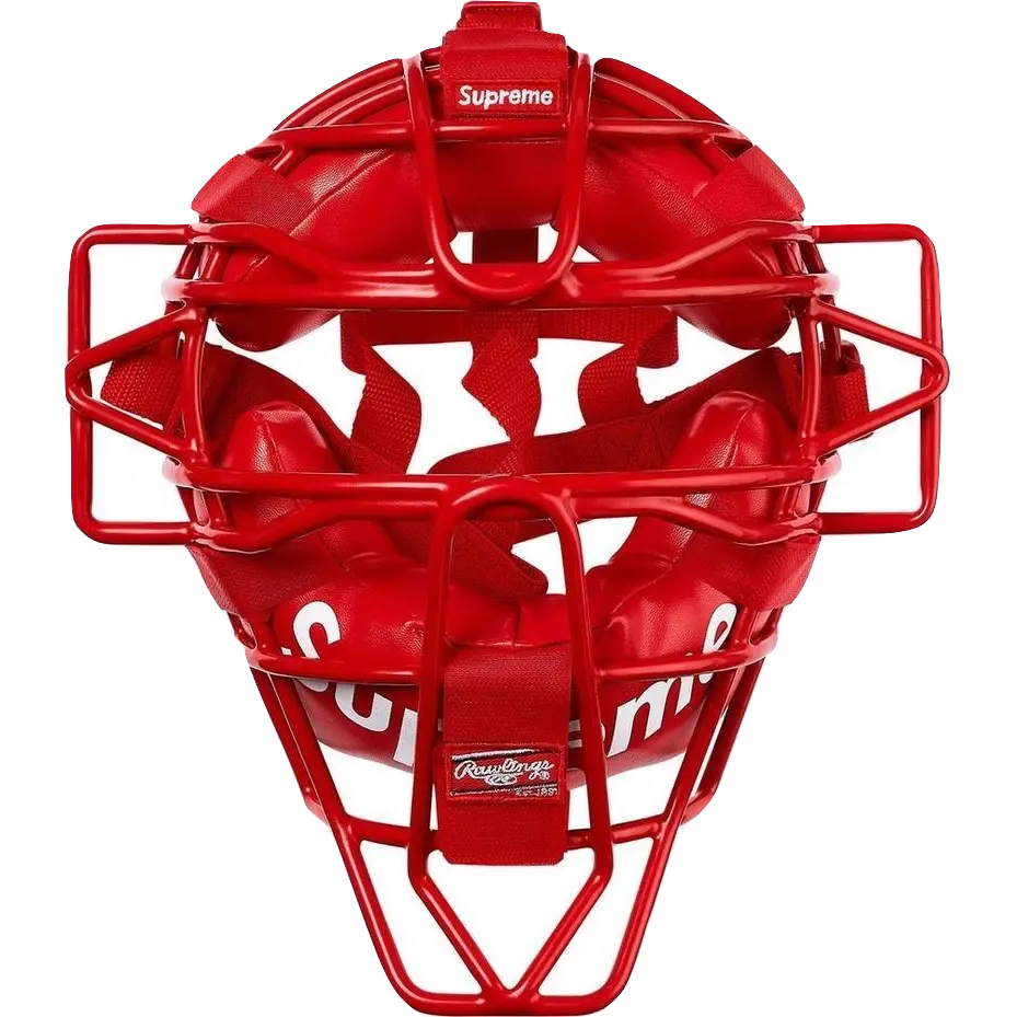 Supreme Rawlings Catcher's Mask - Red Supreme