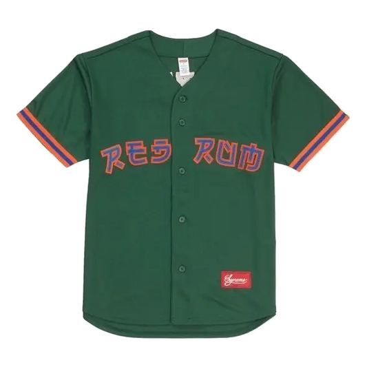 Supreme Red Rum Baseball Jersey - Green Supreme
