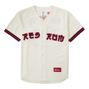 Supreme Red Rum Baseball Jersey - Natural