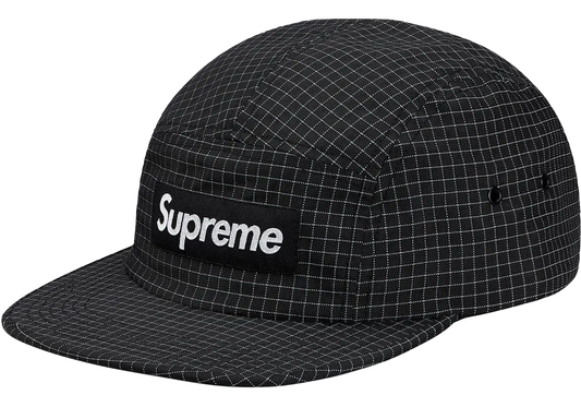 Supreme Reflective Ripstop Camp Cap - Black Supreme