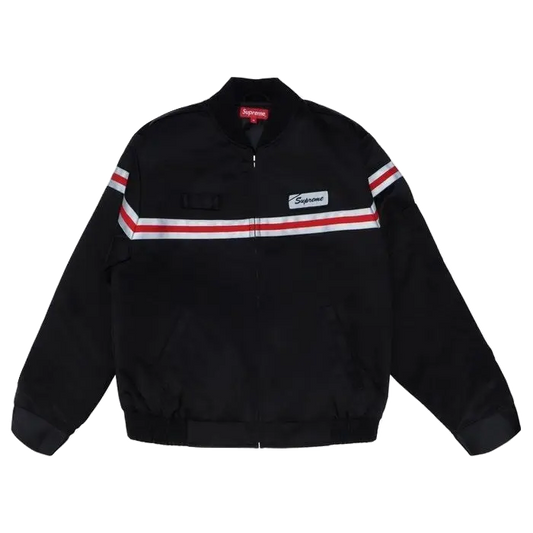 Supreme Reflective Stripe Work Jacket - Black Supreme