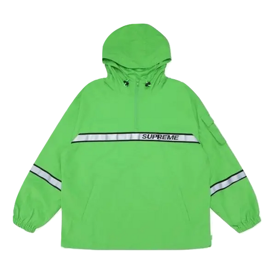 Supreme Reflective Taping Hooded Pullover - Green Supreme