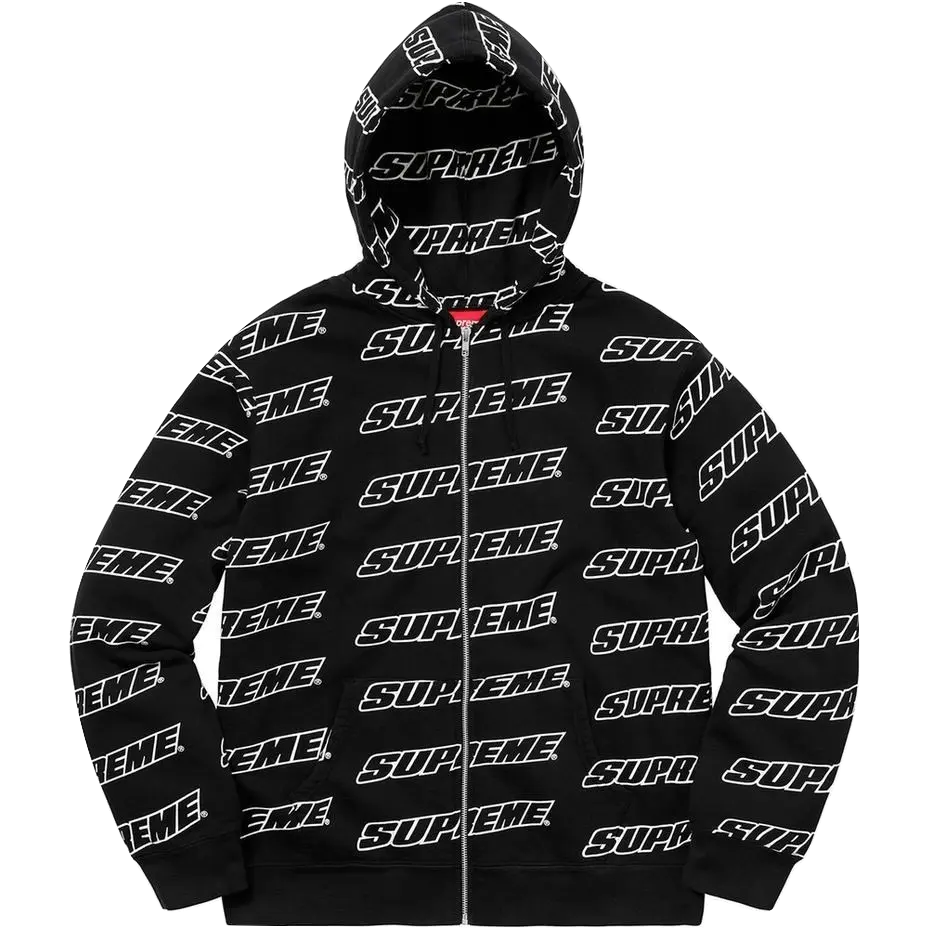 Supreme Repeat Zip Up Hooded Sweatshirt Supreme