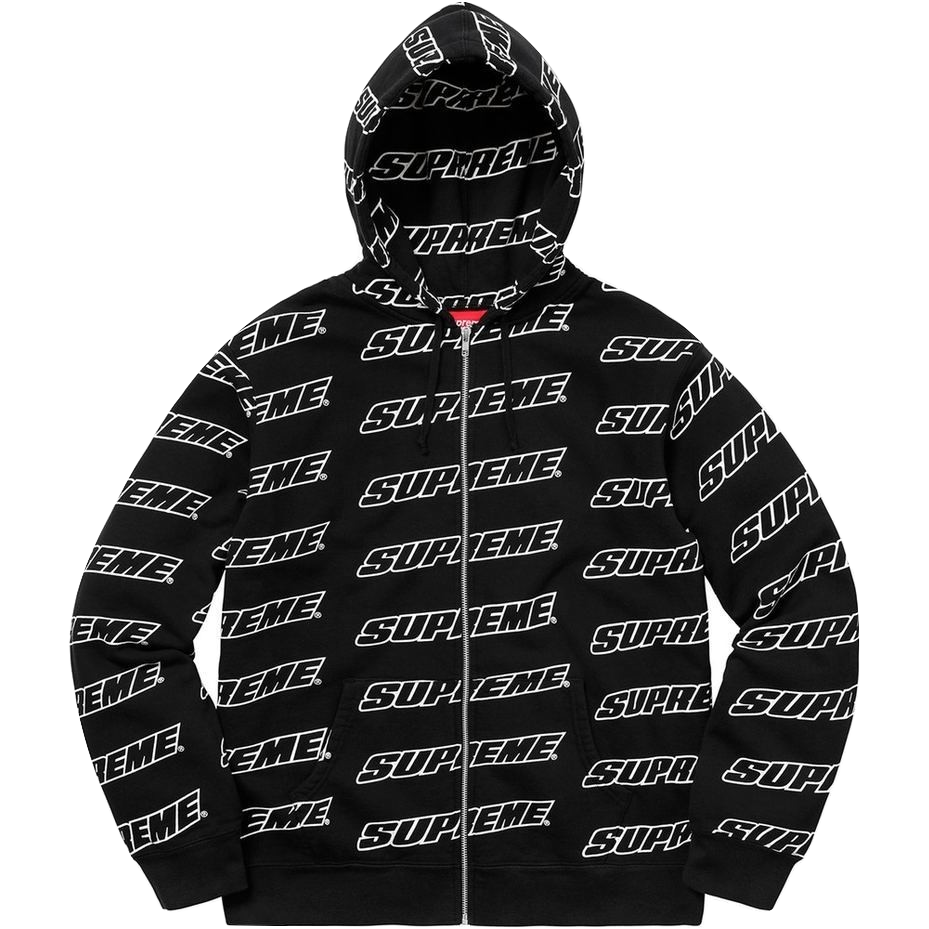 Supreme Repeat Zip Up Hooded Sweatshirt