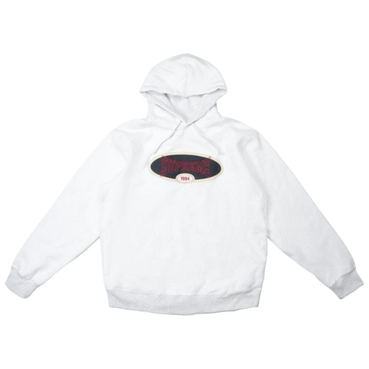 Supreme Reverse Fleece Hooded Sweatshirt - Ash Grey - Used Supreme