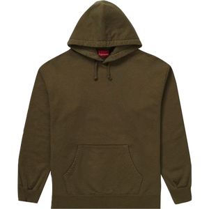 Supreme Rhinestone Script Hooded Sweatshirt - Dark Olive Supreme