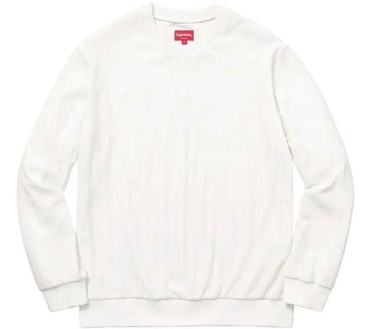 Supreme Ribbed Velour Crewneck Supreme
