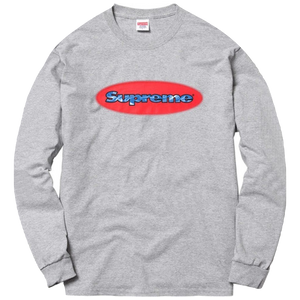 Supreme Ripple L/S Tee - Heather Grey