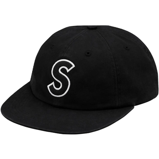 Supreme S Logo Felt 6-Panel - Black - Used Supreme
