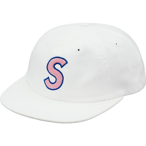 Supreme Felt S Logo 6-Panel Cap - White