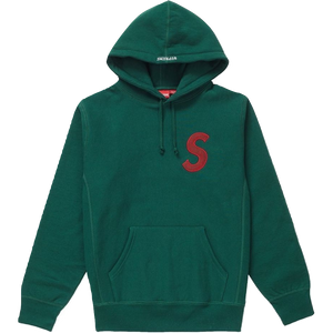 Supreme S Logo Hooded Sweatshirt - Dark Green
