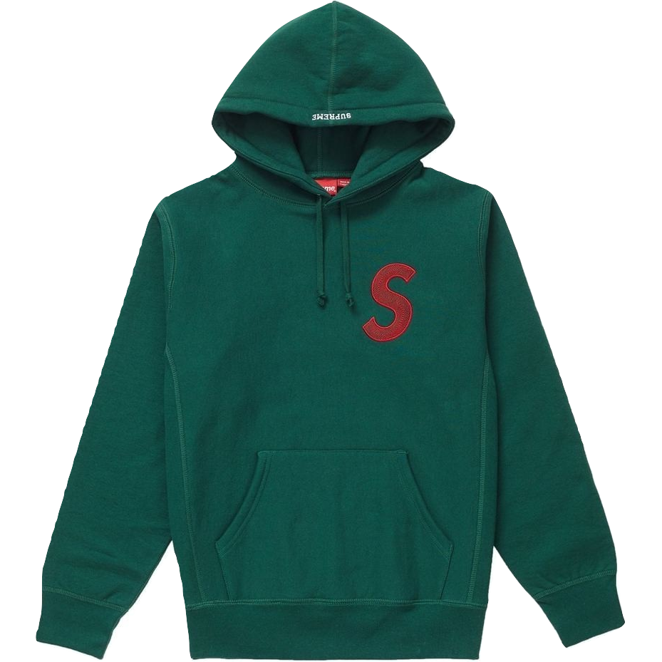 Supreme S Logo Hooded Sweatshirt - Dark Green