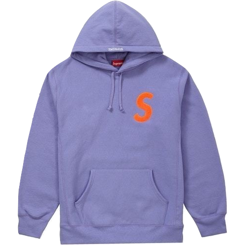 Supreme S Logo Hooded Sweatshirt FW19 - Light Violet