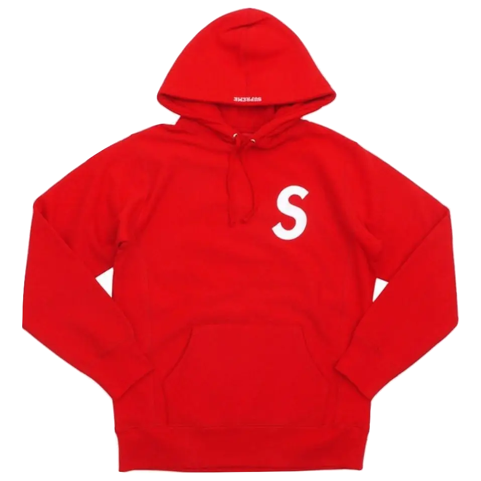 Supreme S Logo Hooded Sweatshirt - Red Supreme