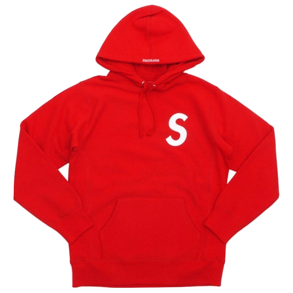 Supreme S Logo Hooded Sweatshirt - Red