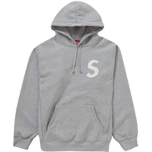 Supreme S Logo Hooded Sweatshirt SS20 - Heather Grey Supreme