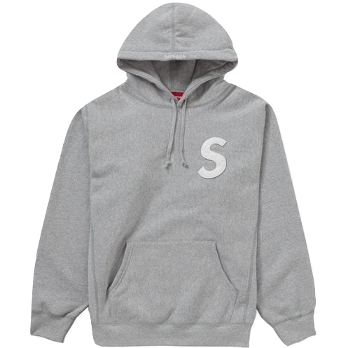 Supreme S Logo Hooded Sweatshirt SS20 - Heather Grey