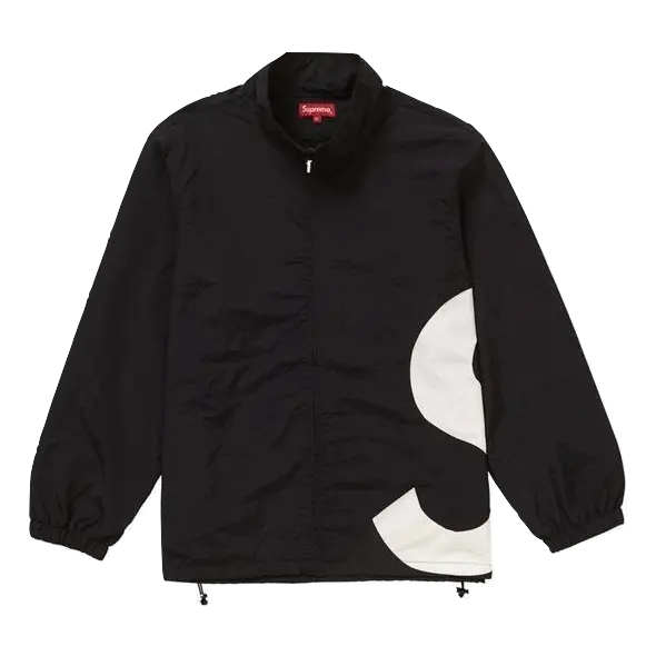 Supreme S Logo Track Jacket - Black Supreme