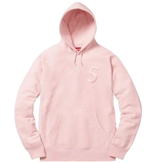 Supreme S Tonal Hoodie - Pale Pink Supreme