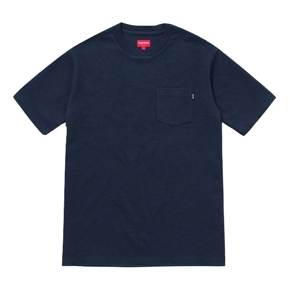 Supreme SS Pocket Tee - Navy FW18 Supreme