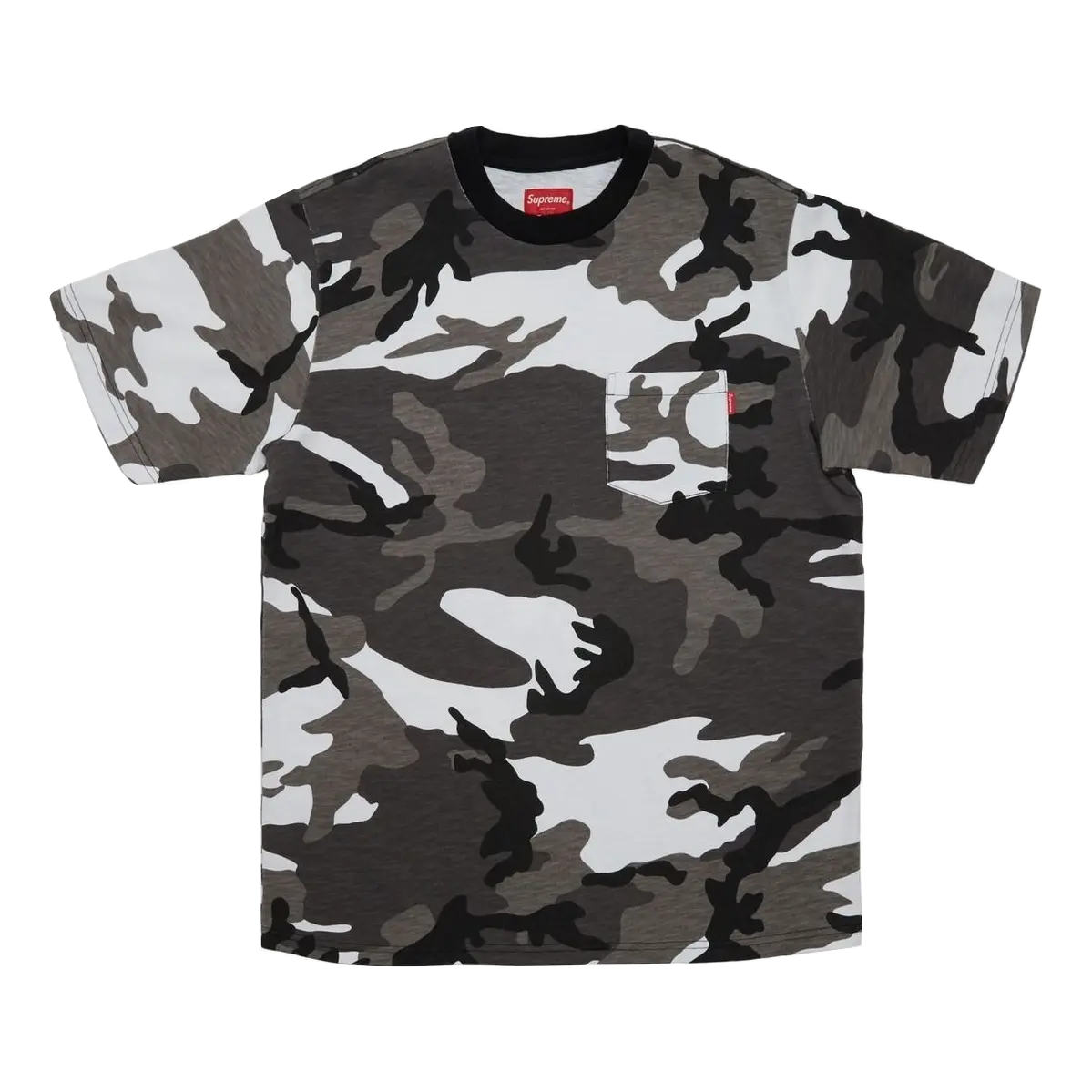 Supreme SS Pocket Tee (FW18) - Snow Camo Supreme