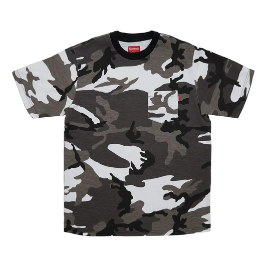 Supreme SS Pocket Tee (FW18) - Snow Camo Supreme