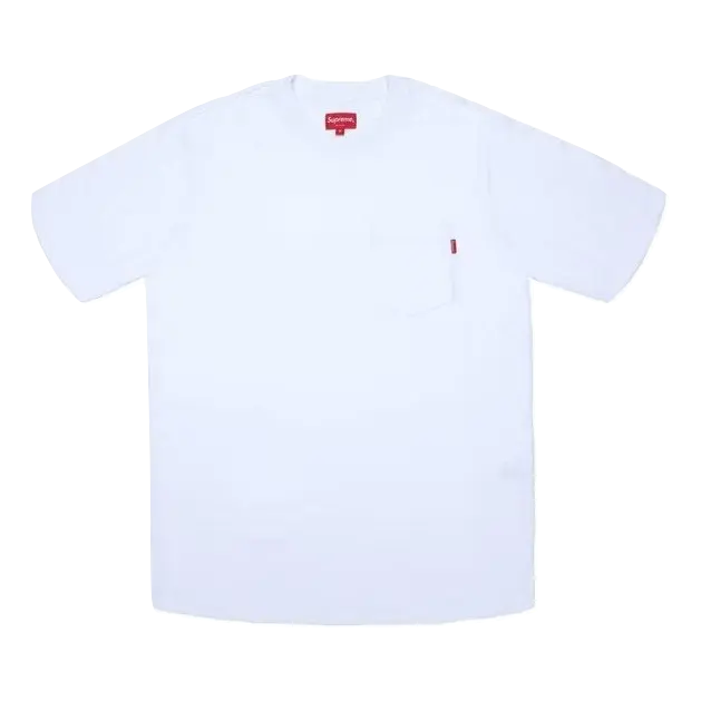 Supreme S/S Pocket Tee FW18 - White Supreme