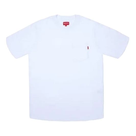 Supreme S/S Pocket Tee FW18 - White Supreme