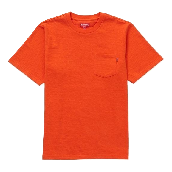 Supreme Pocket Tee SS19 - Heather Dark Orange - Used