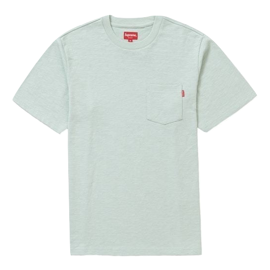 Supreme Pocket Tee SS19 - Pale Green - Used