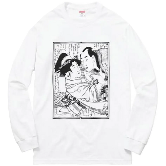 Supreme Sasquatch Fabrix Shunga LS Tee - White - Used Supreme