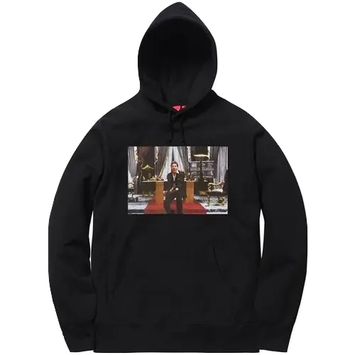Supreme Scarface Friend Hooded Sweatshirt - Black Supreme