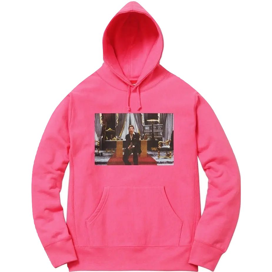 Supreme Scarface Friend Hoodie - Magenta Supreme