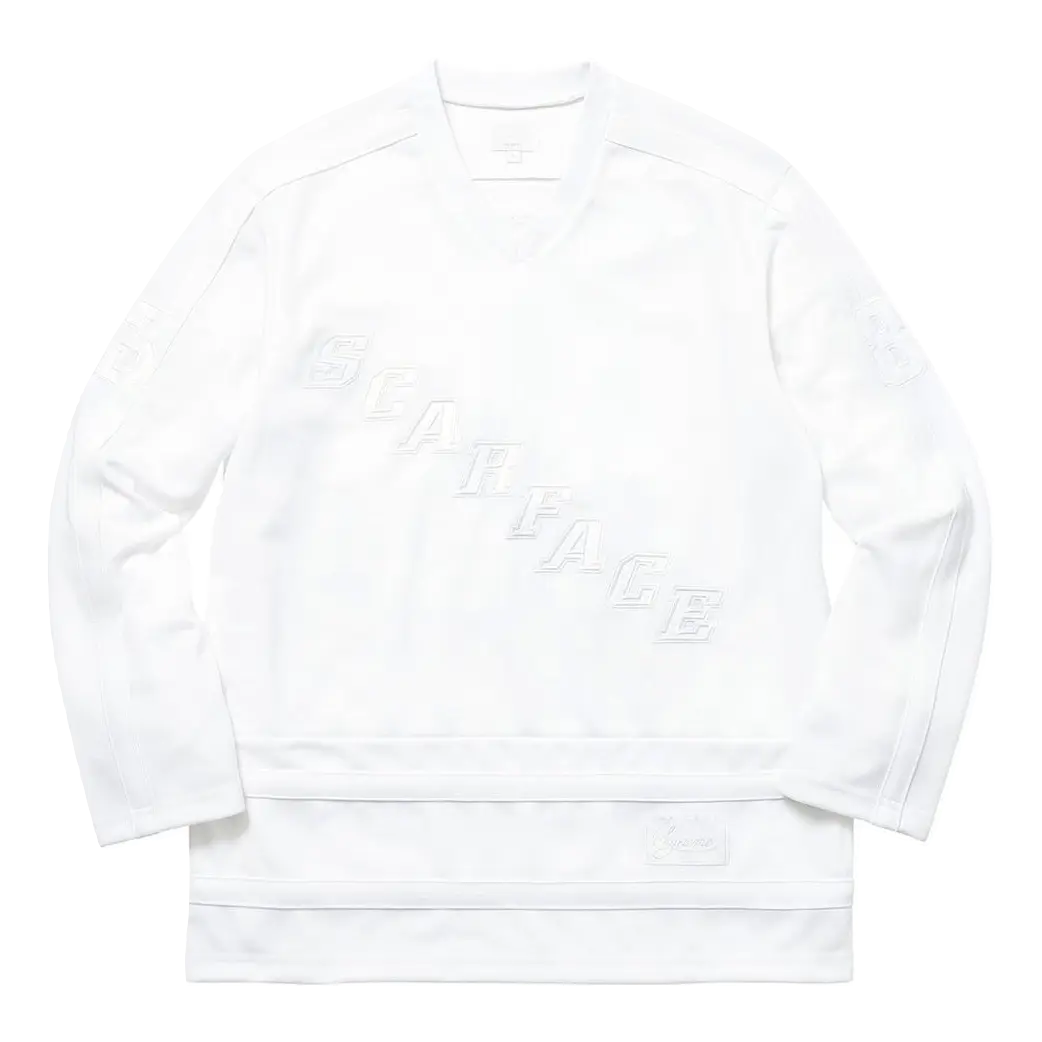 Supreme Scarface Hockey Jersey - White Supreme
